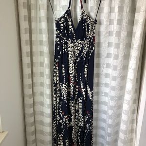 Halter navy dress